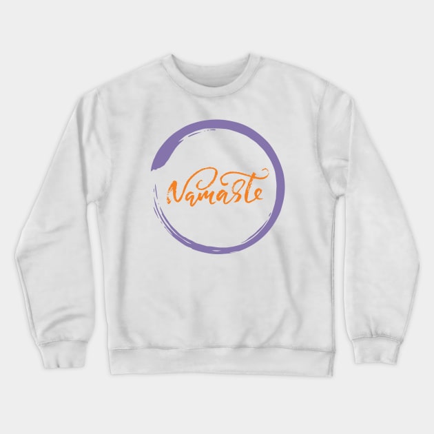 Namaste yoga, Pilates, gym workout Crewneck Sweatshirt by Mia